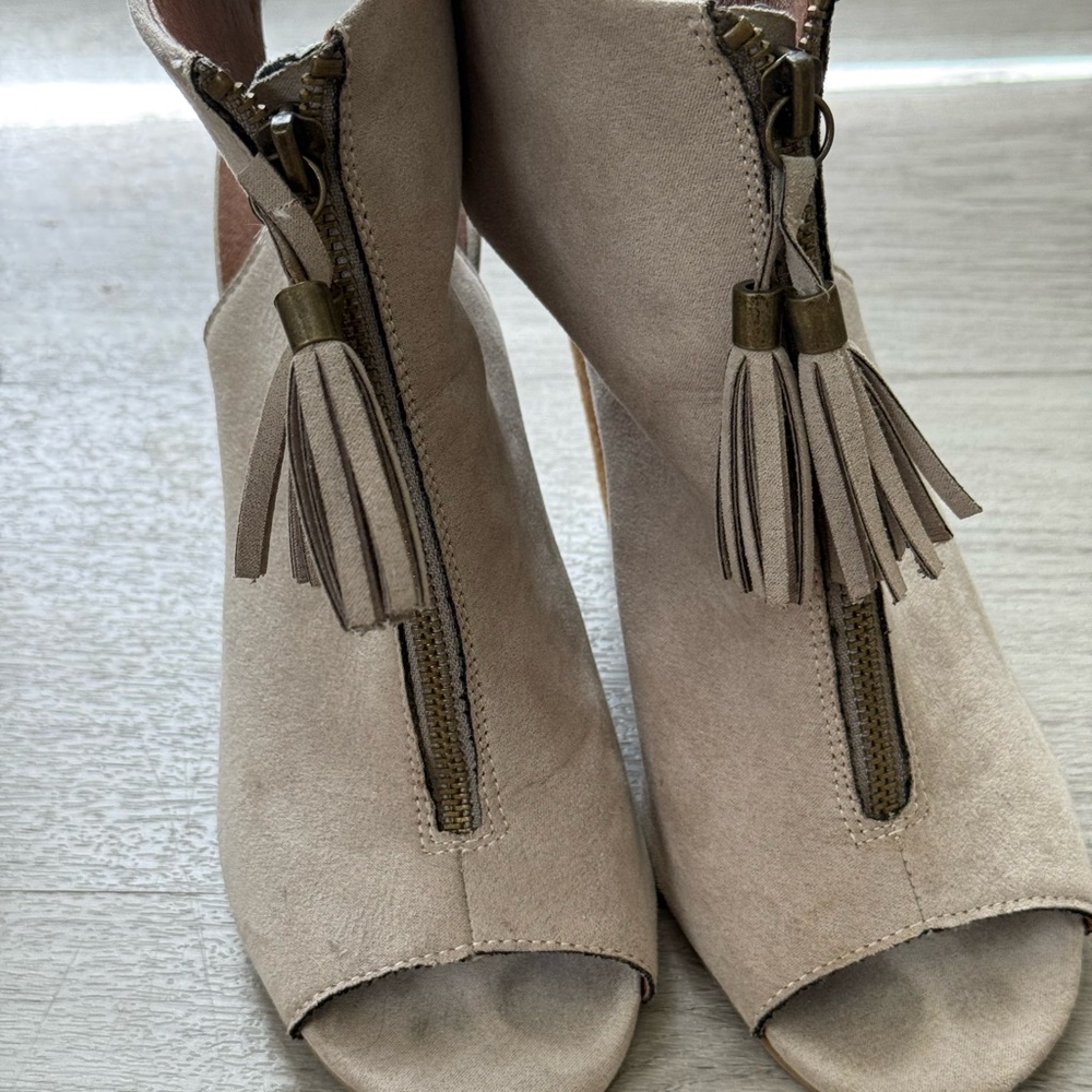 Altar’d State Open Toe Booties